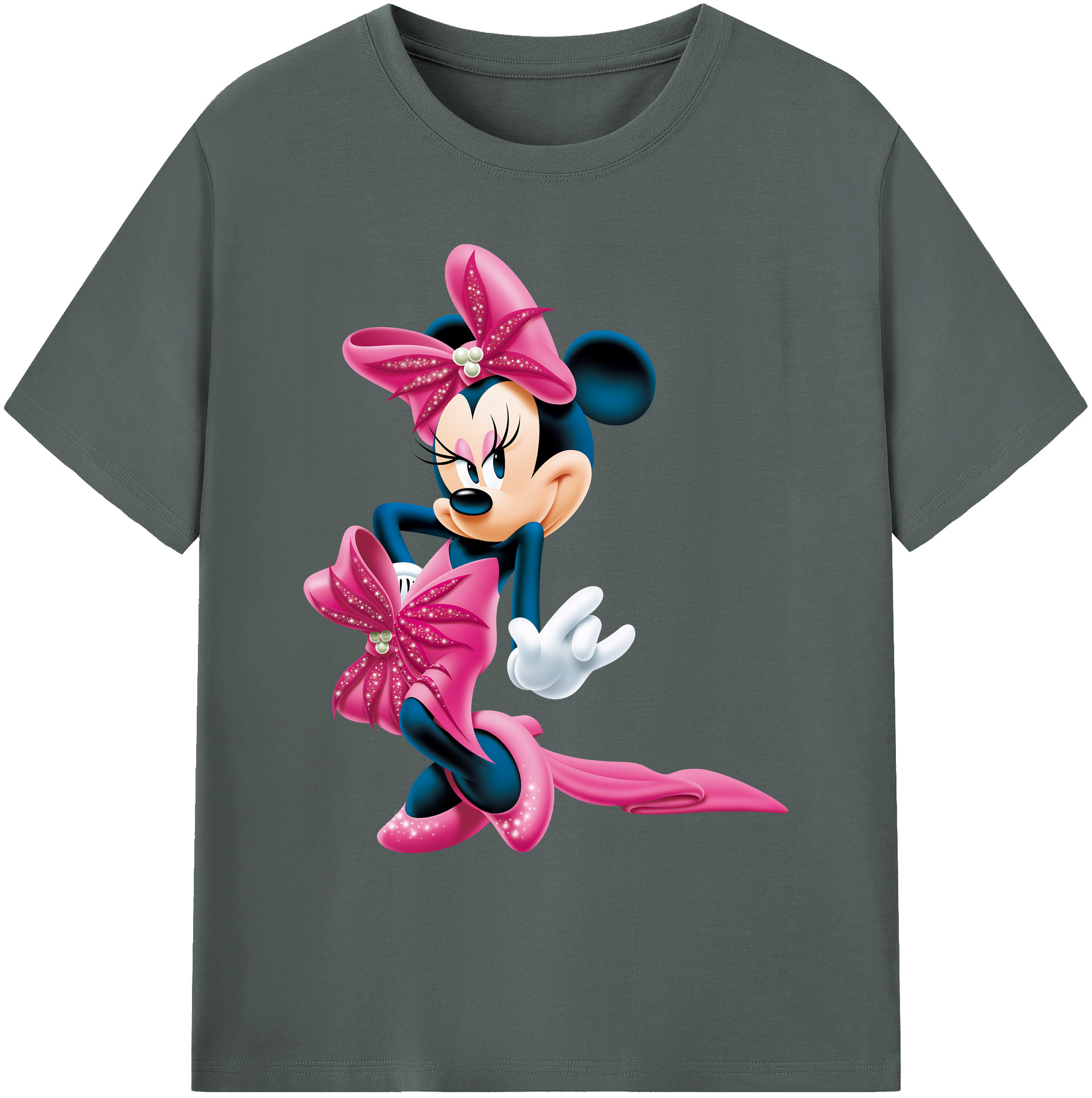 ミッキーマウス Mickey Mouse 綿100％ メンズ半袖Tシャツ｜肌触りやわらか＆通気性